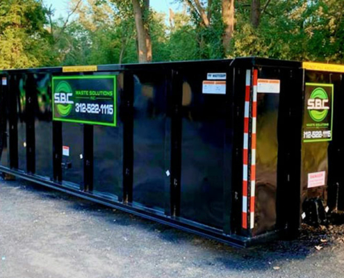 An image of an SBC Waste Solutions Dumpster