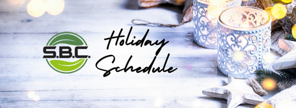 Image of SBC Waste Solutions' holiday schedule for 2023