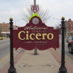 Image of the sign going into Cicero Il