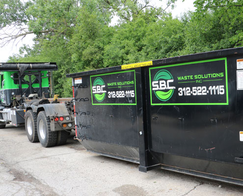 30-Yard Dumpster at Oak Brook mall