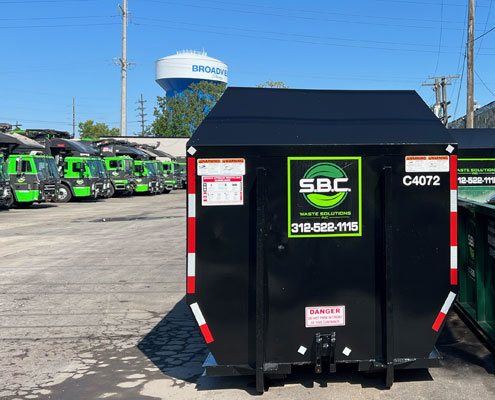 30-Yard Dumpster at Oak Brook mall